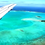 Flying in to the Cook Islands