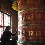 Giant prayer wheel, Kathmandu, Nepal